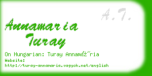 annamaria turay business card